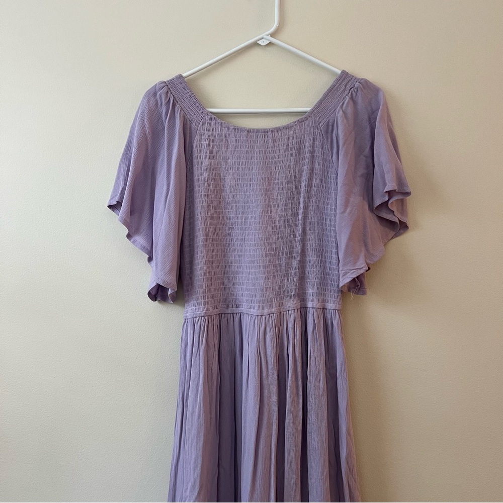 Lavender Smocked Ruffle Dress - Picture 7 of 7
